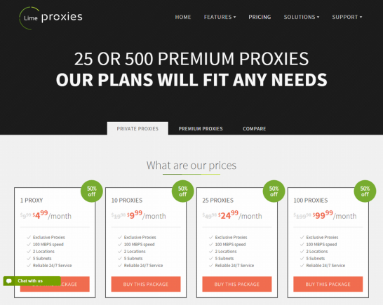Best Premium Private Proxy Service Lime Proxies